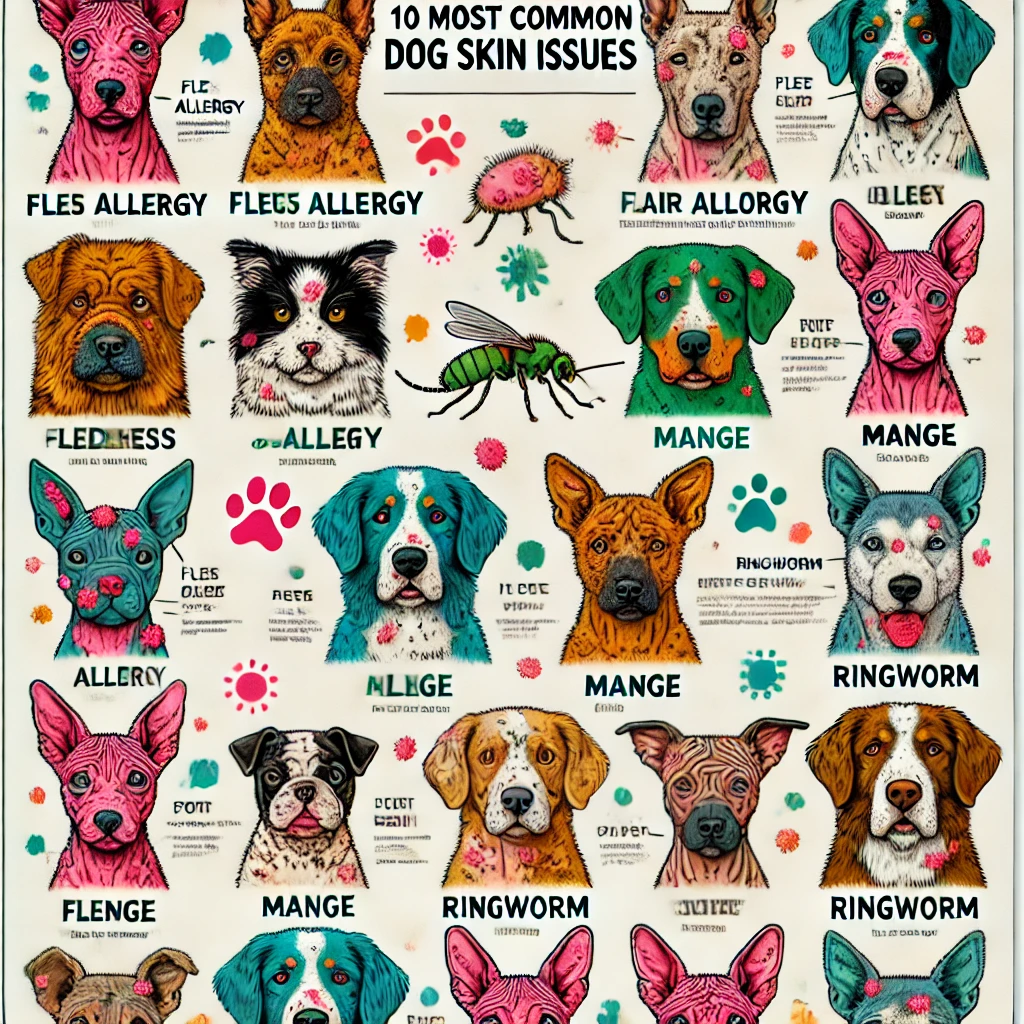 10 most common dog skin issues