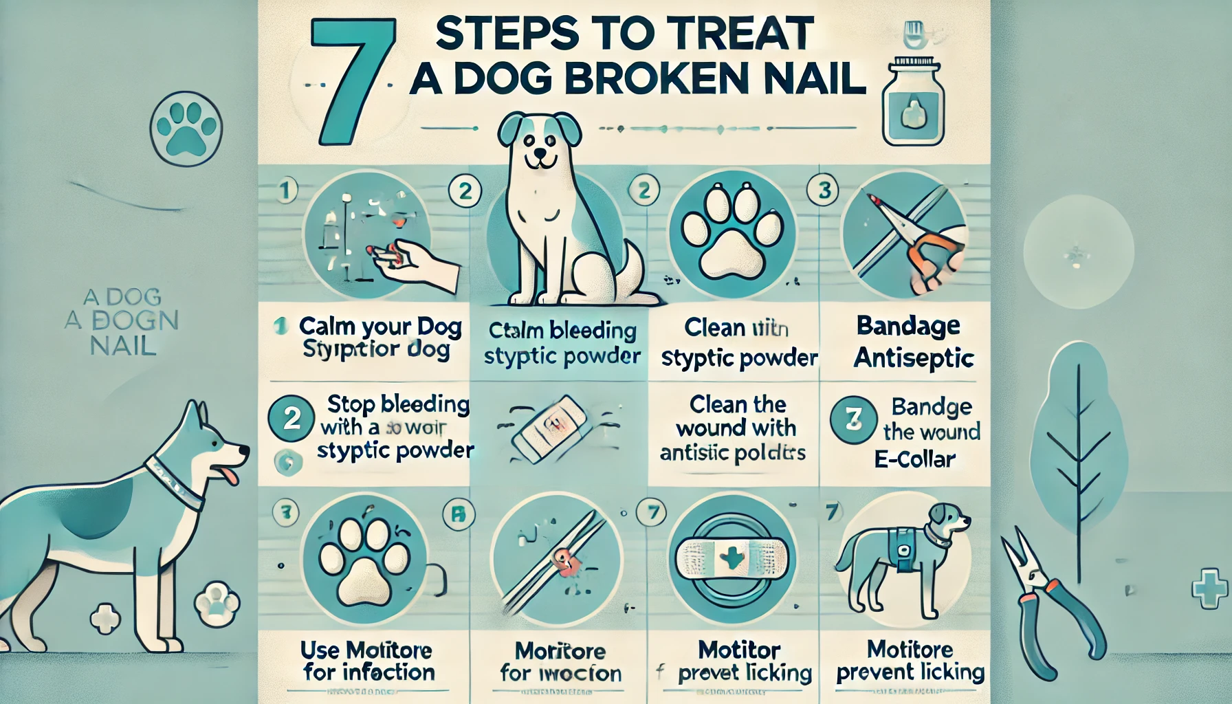 7 essential steps to treat a dog broken nail