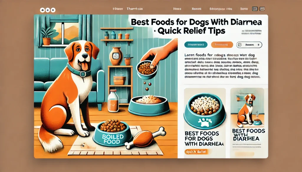 FOOD FOR DOGS Diarrhea