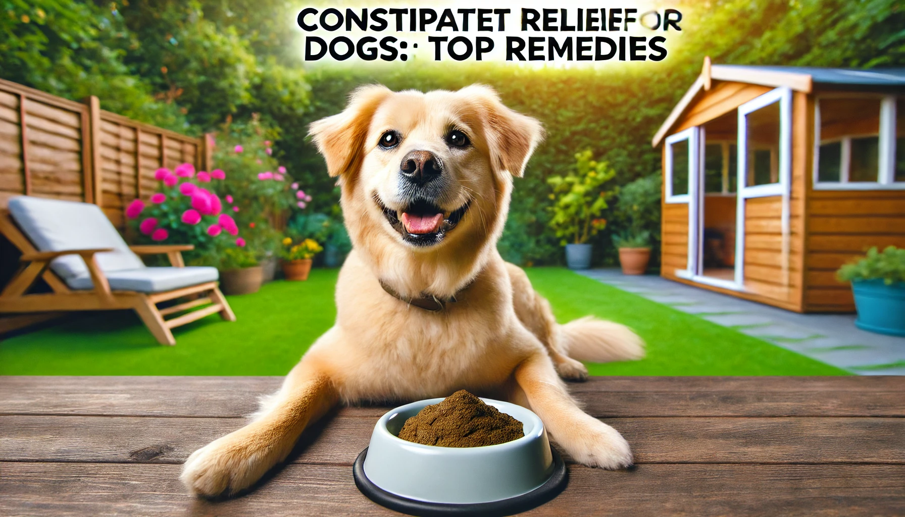 constipated dog