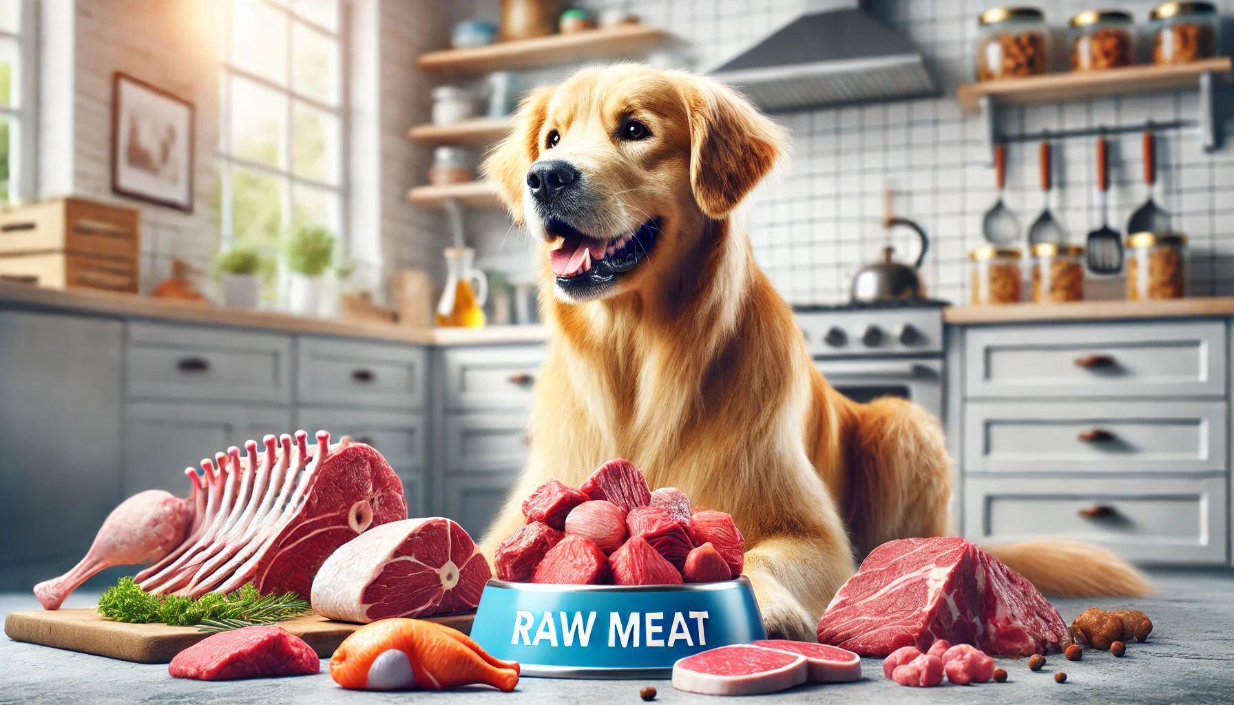 Dogs Eat Raw Meat