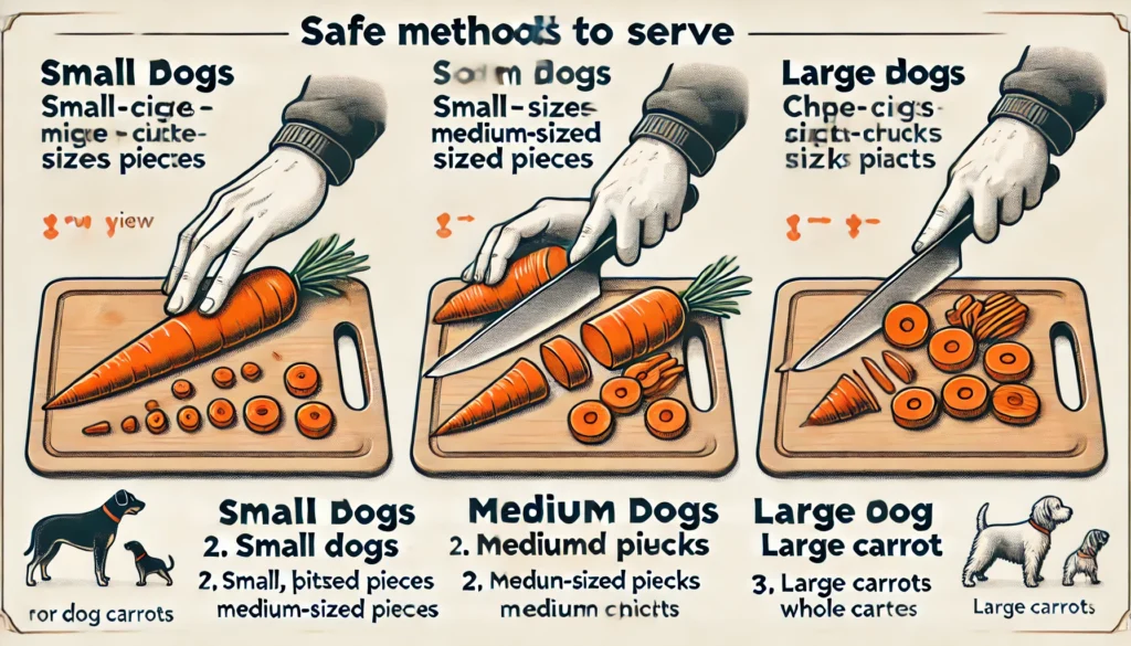 safe methods to serve carrots to dogs