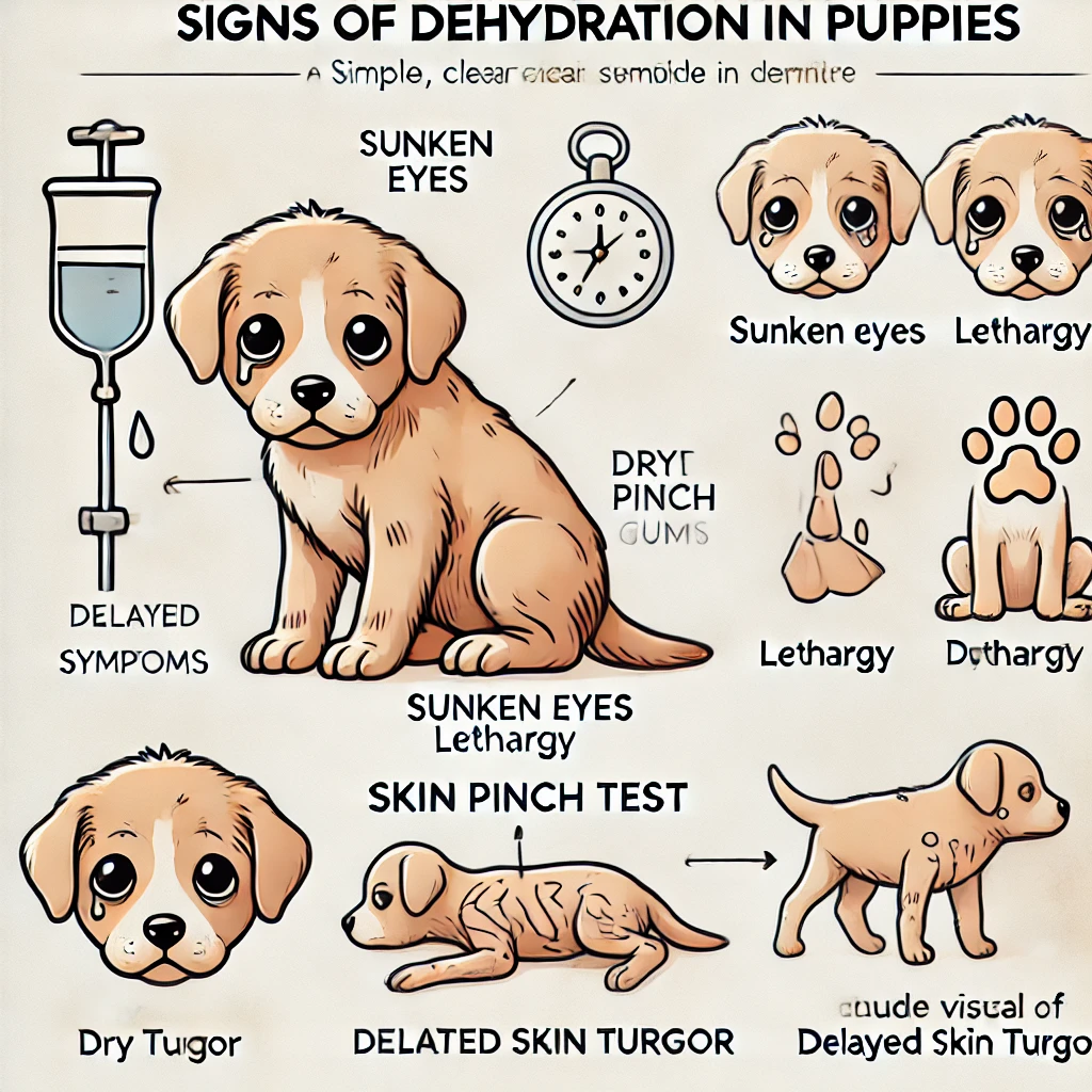 Signs of dehydration in puppies