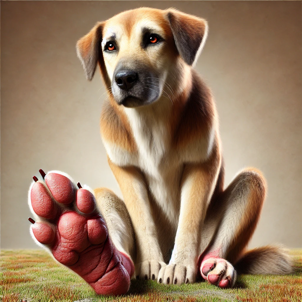 swollen paws in dogs