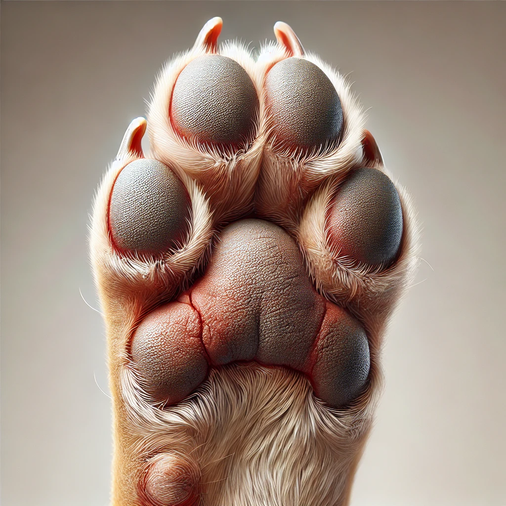 swollen paws in dogs