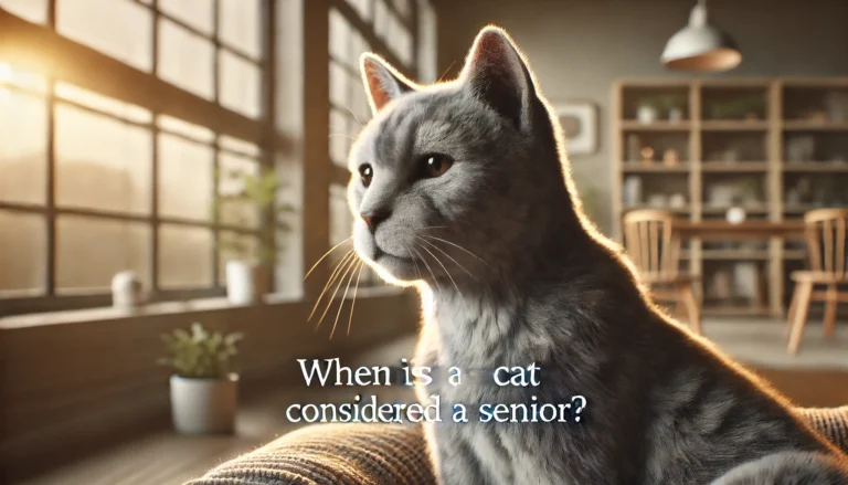 when is a cat considered a senior